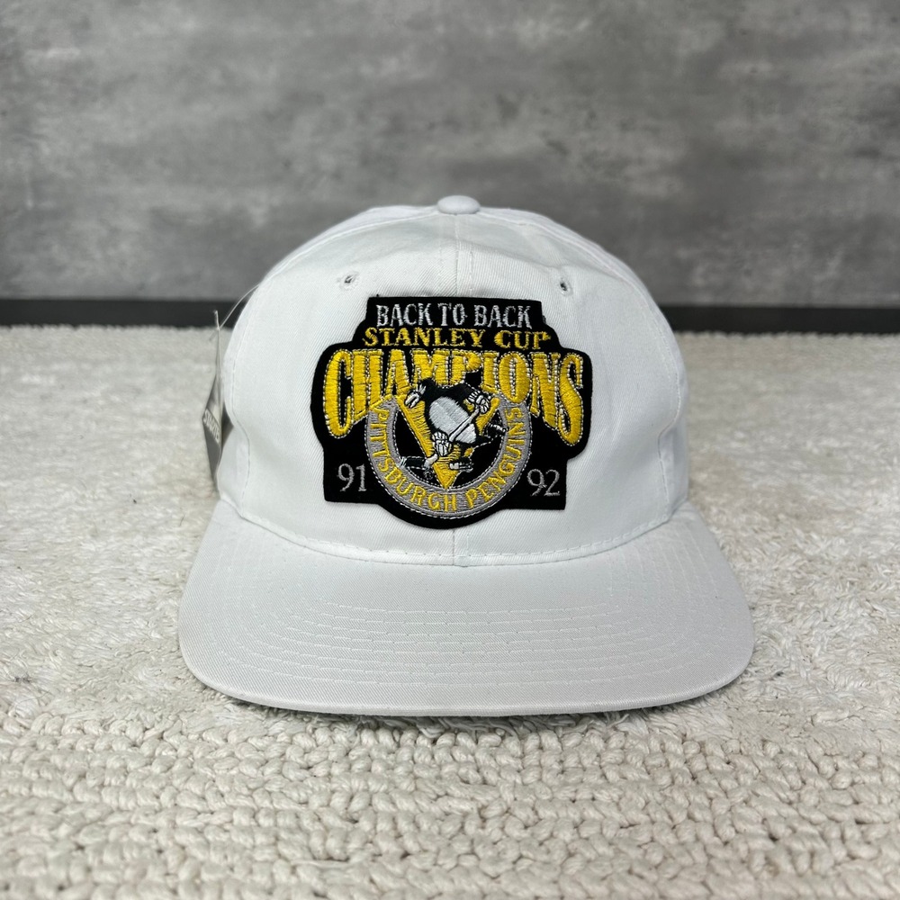 90s Vintage Starter Pittsburgh Penguins Snapback Hat OSFA Deadstock Patch Champs